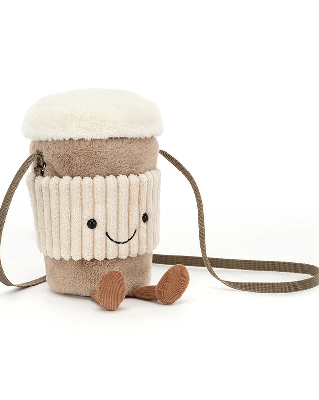 Jellycat Amuseables Perkle Coffee Shoulder Bag, main view