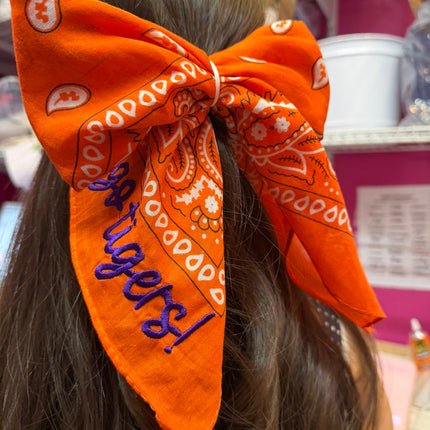 Game Day Pony Tail Bow