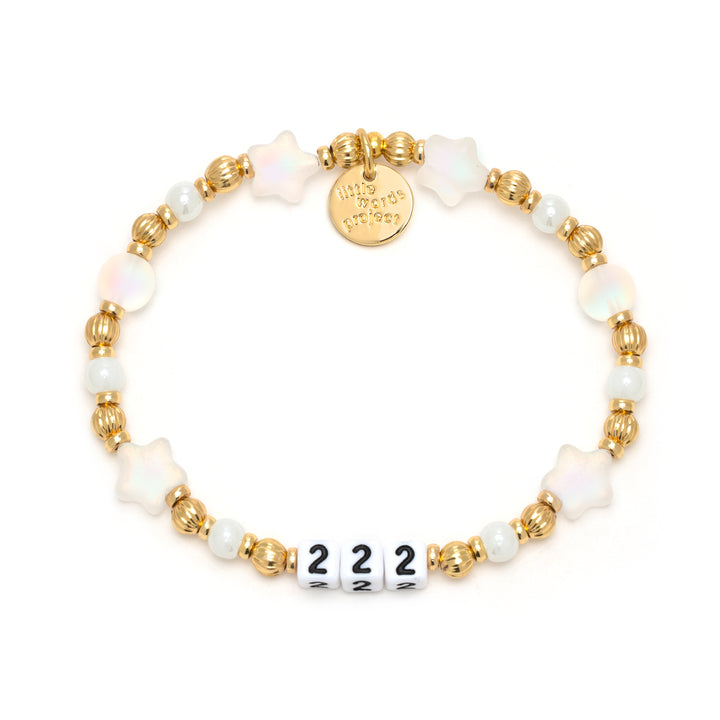 Little Words Project Stretch Bracelet -  Angel Numbers-222