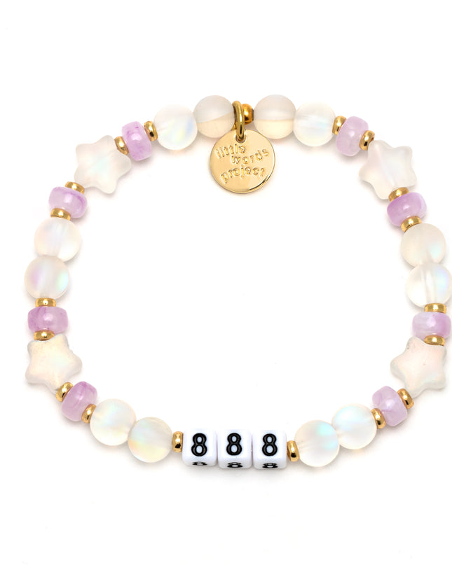 Little Words Project Stretch Bracelet -  Angel Numbers-888