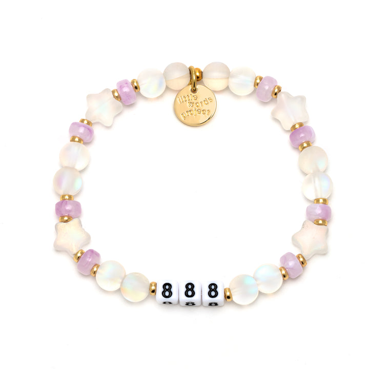 Little Words Project Stretch Bracelet -  Angel Numbers-888