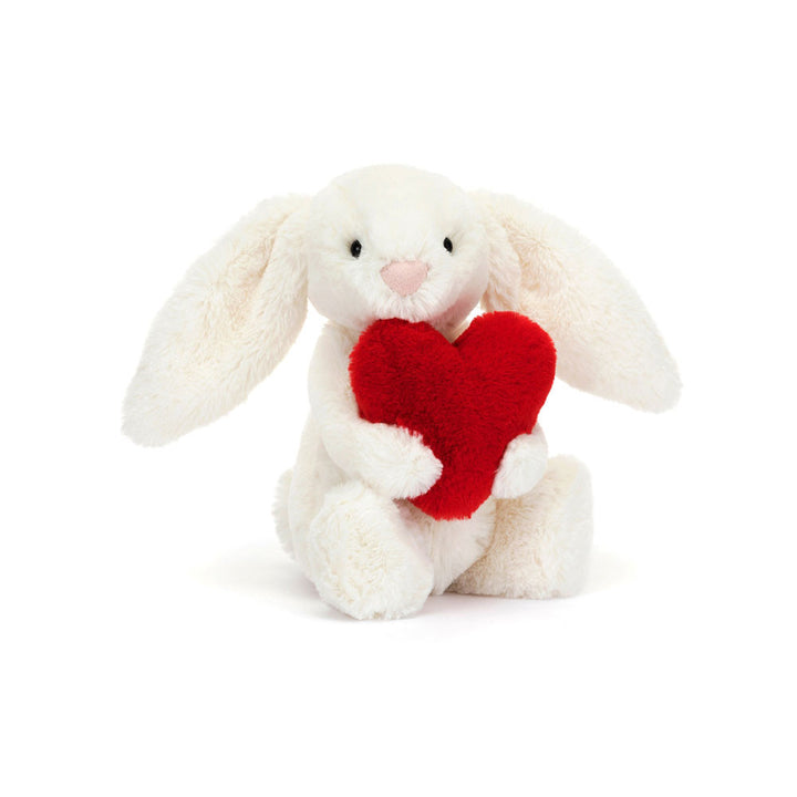 Bashful Red Love Heart Bunny Little-By Jellycat