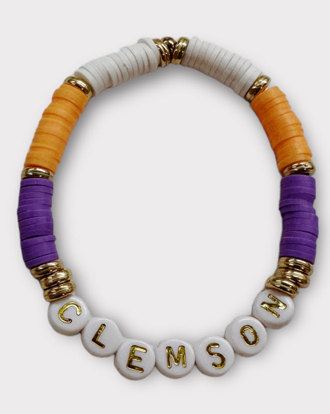 Personalized College Beaded Bracelets