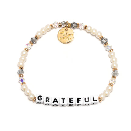 Little Words Project Stretch Bracelet -  Grateful