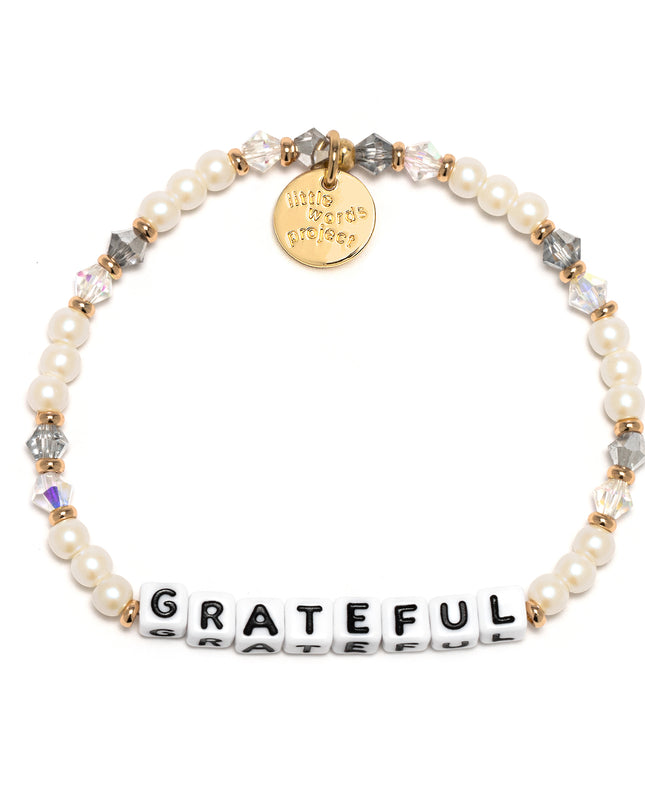 Little Words Project Stretch Bracelet -  Grateful