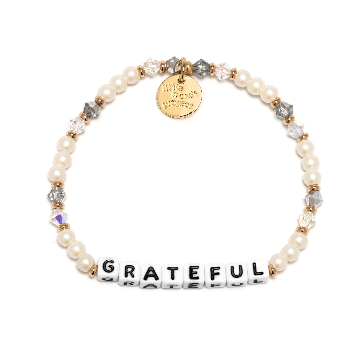 Little Words Project Stretch Bracelet -  Grateful