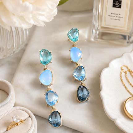 Ocean Mist Statement Earrings