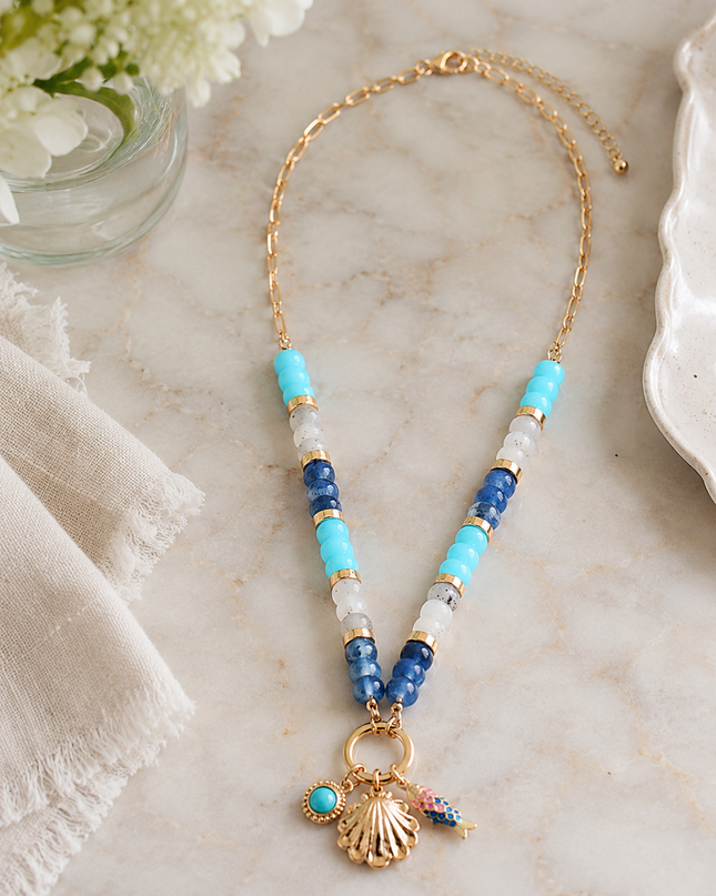Coastal Charm Beaded Necklace
