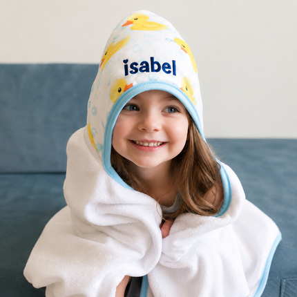 Kids Bamboo Hooded Towels - Rubber Duck