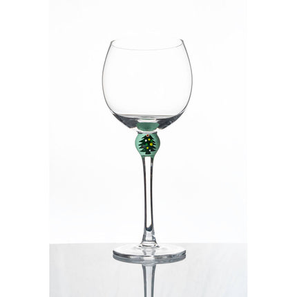 The Giving Glass Christmas Tree wine glass — holiday gift, portion donated to charity