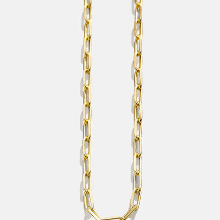 Cluster Charm Necklace Paperclip Chain-18"