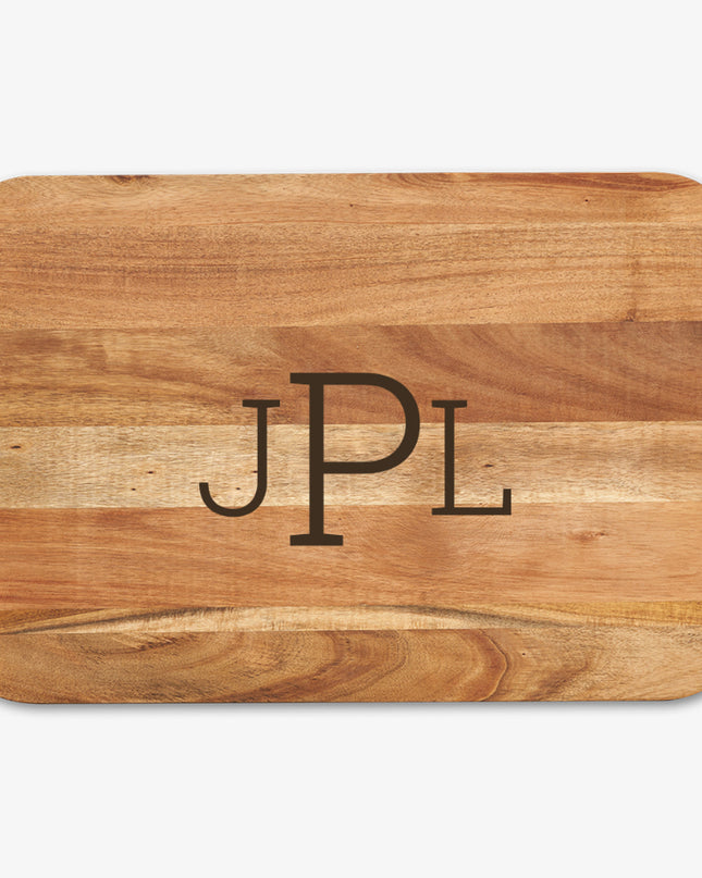 Rectangle cutting board with rounded edges