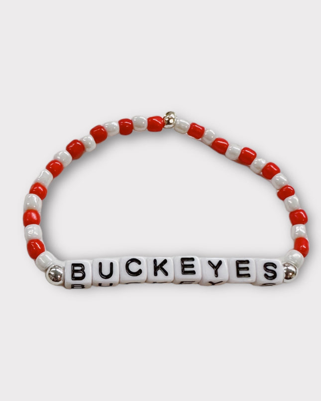 Personalized College Beaded Bracelets