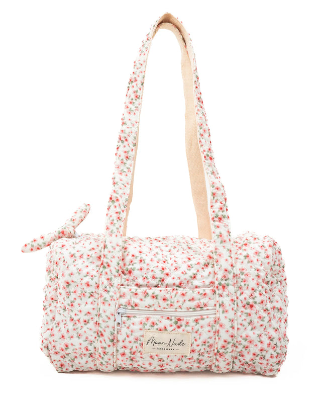 Quilted Mini Duffel Bag - Peony