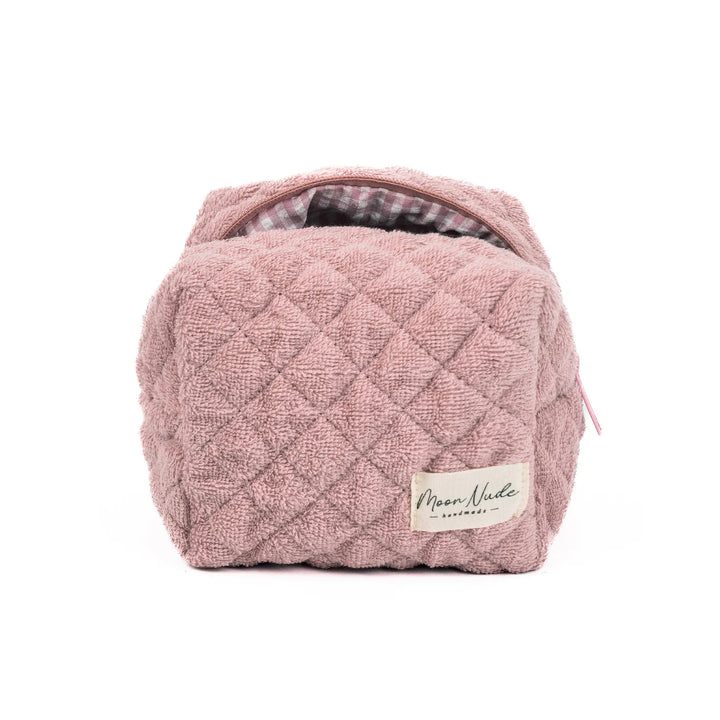 Blush Quilted Make Up Bag