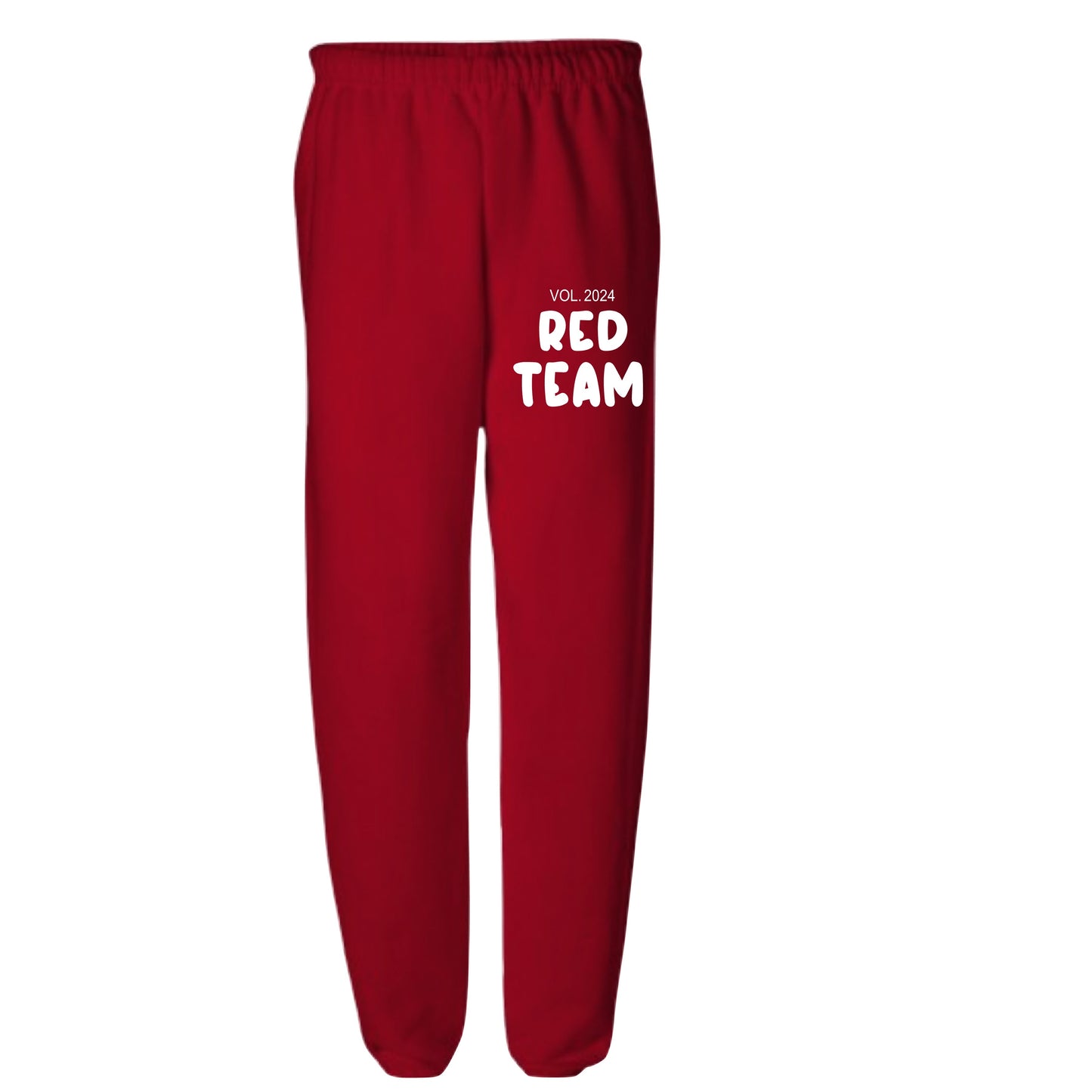 RED AND BLUE SWEATPANTS 2024 - PUFFY