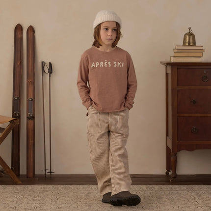 Rylee & Cru Raw Edge Long Sleeve Tee Apres Ski