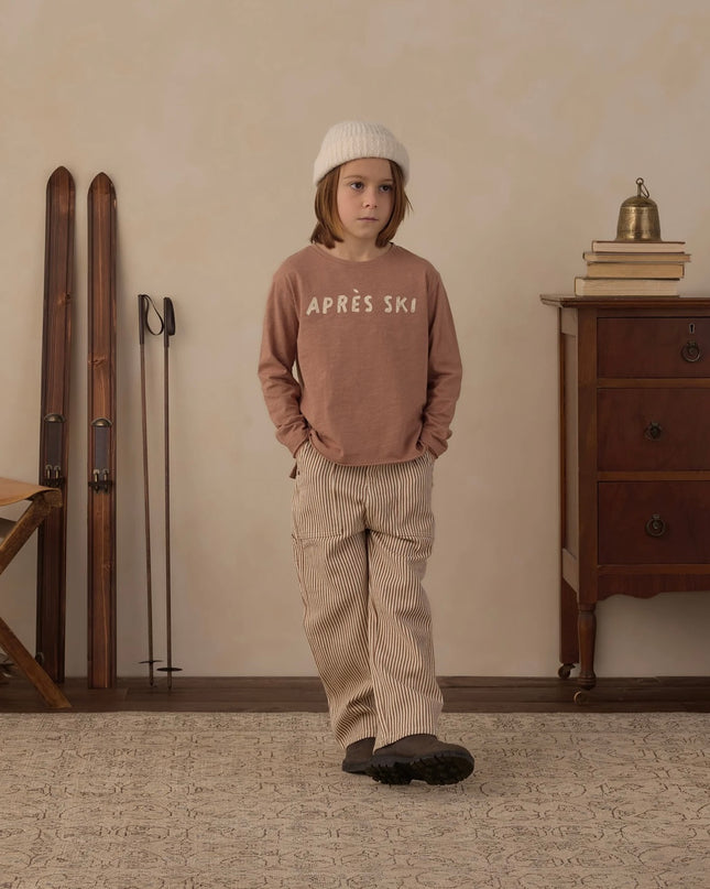 Rylee & Cru Raw Edge Long Sleeve Tee Apres Ski