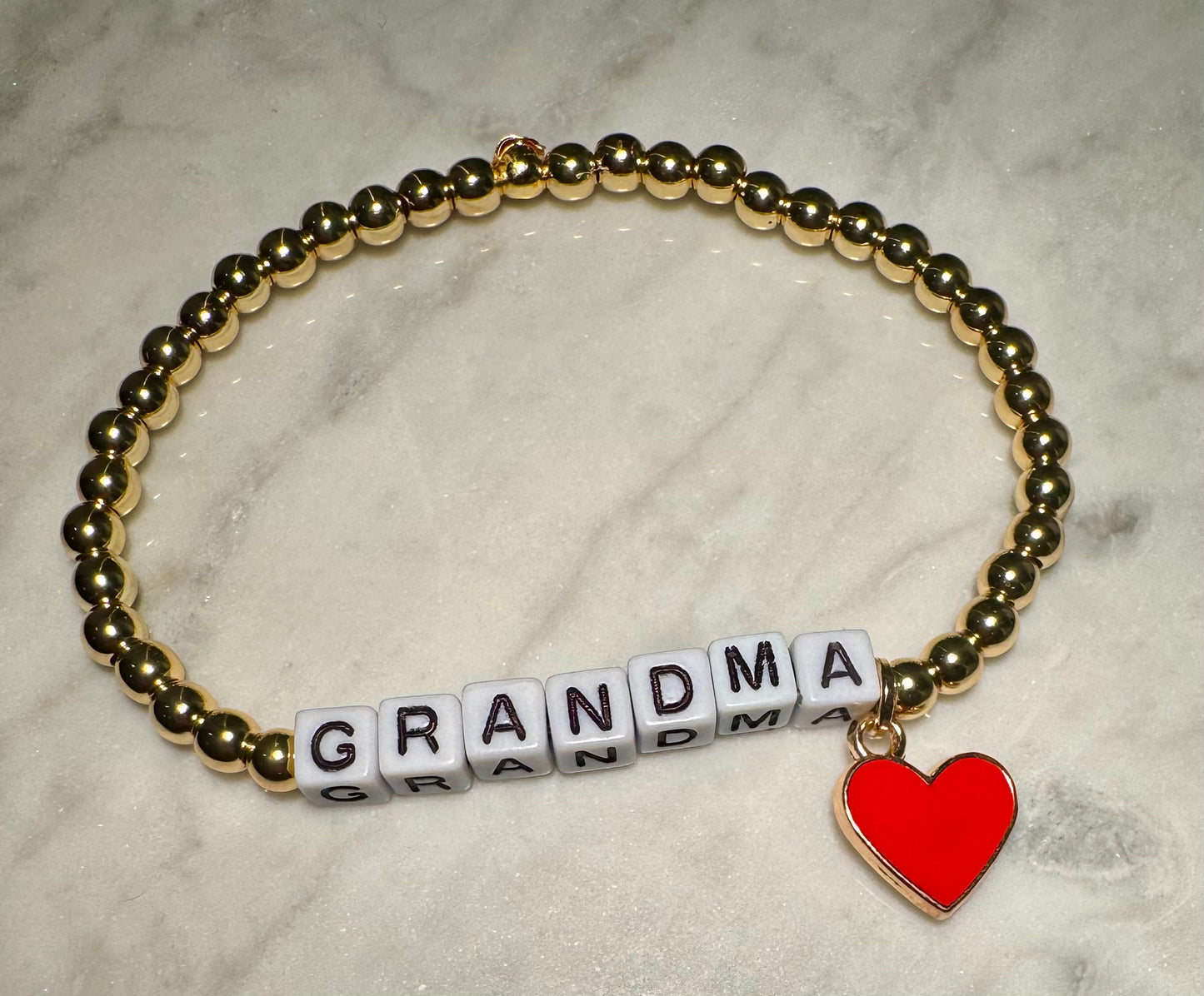 'Grandmother'-nicknames- Gold Filled Beaded Bracelets