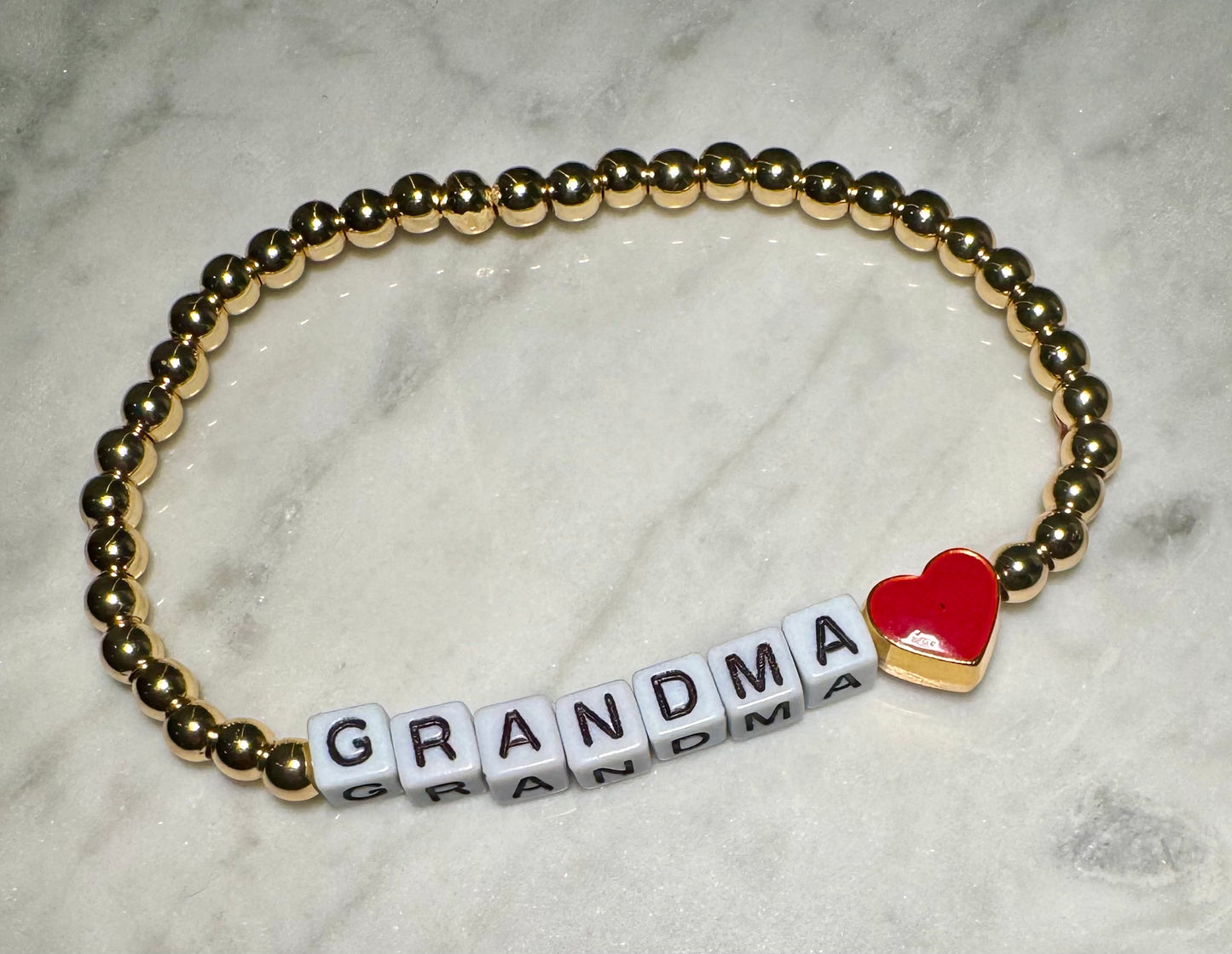 'Grandmother'-nicknames- Gold Filled Beaded Bracelets