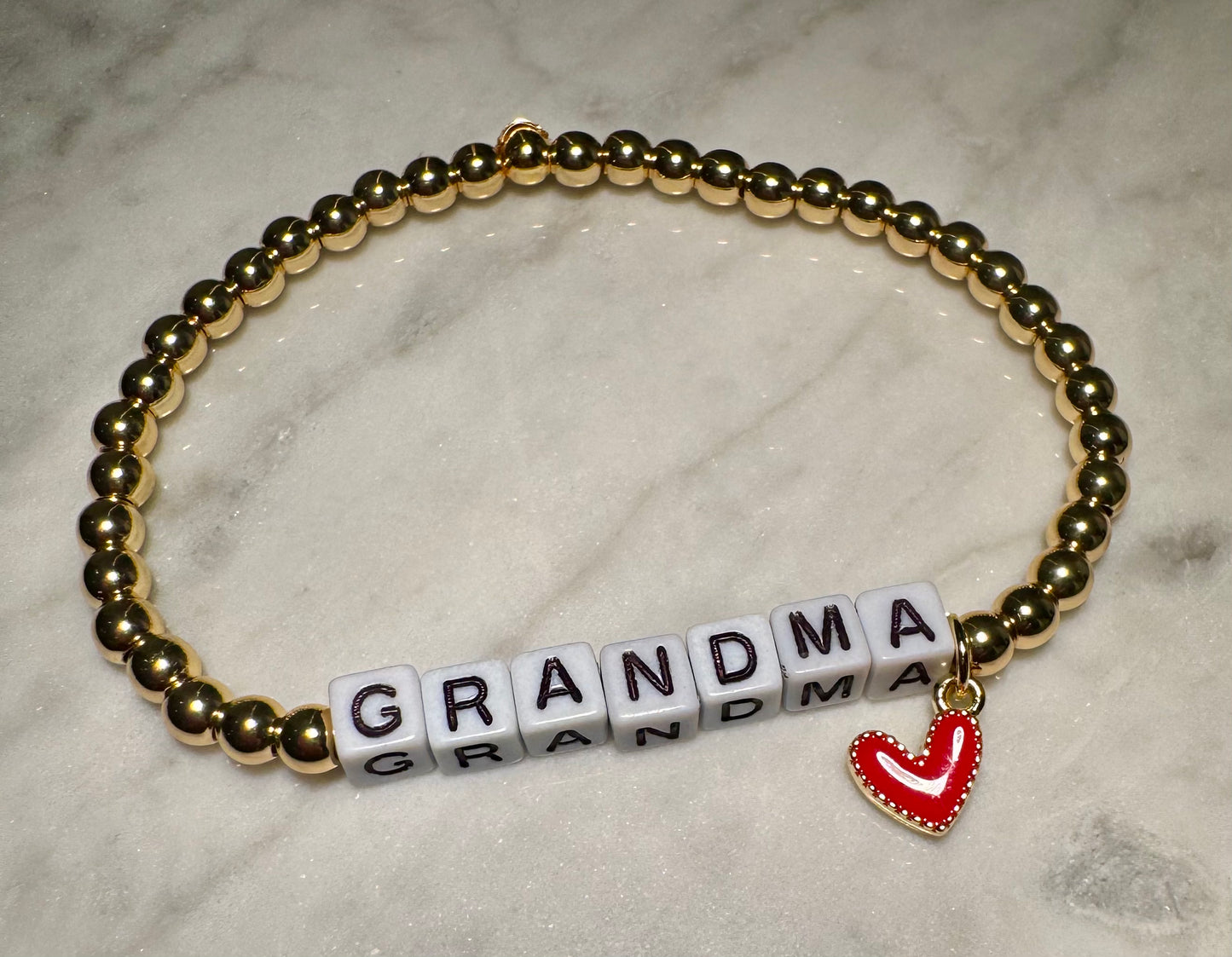 'Grandmother'-nicknames- Gold Filled Beaded Bracelets