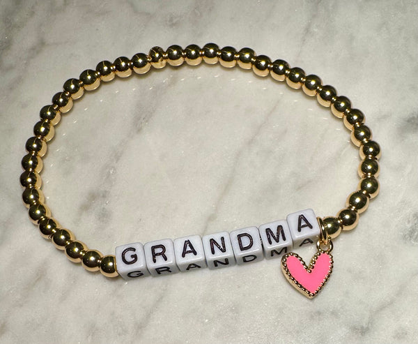 'Grandmother'-nicknames- Gold Filled Beaded Bracelets