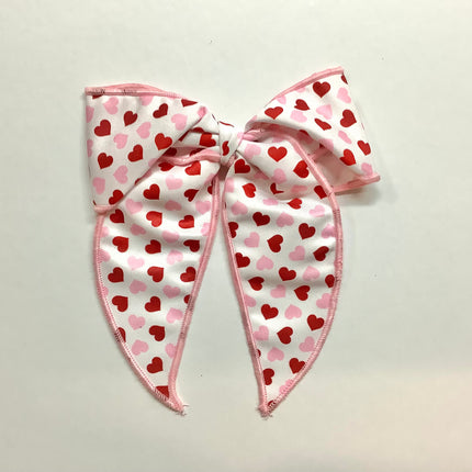 Valentine’s Heart Bow with Tail