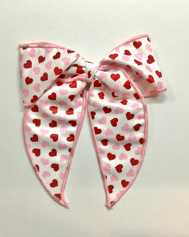 Valentine’s Heart Bow with Tail