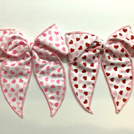 Valentine’s Heart Bow with Tail