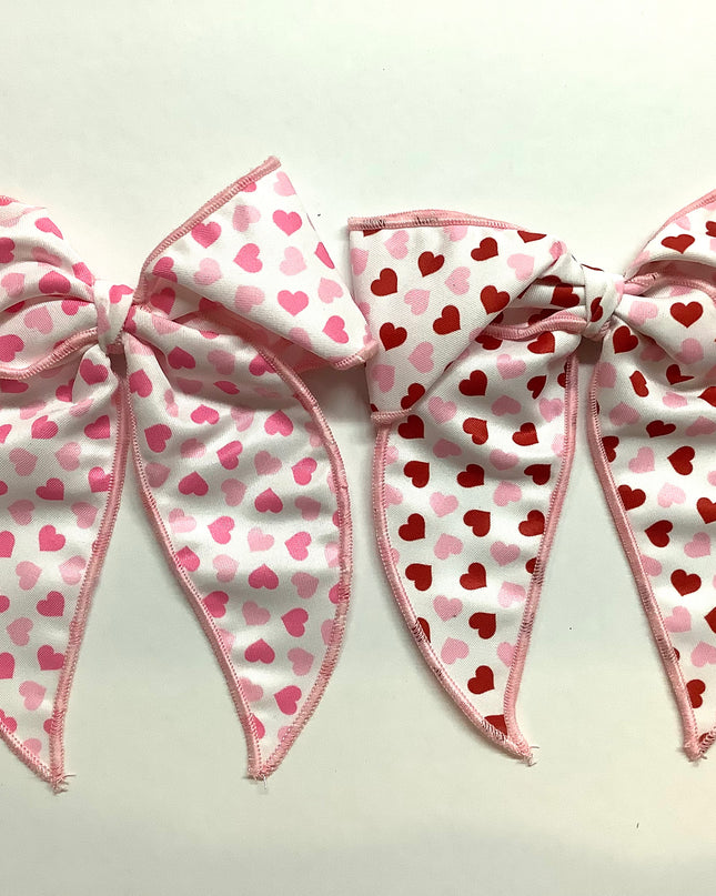 Valentine’s Heart Bow with Tail