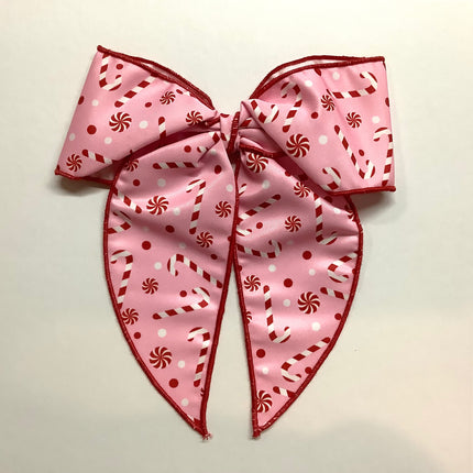 Candy Cane Bow with Tail