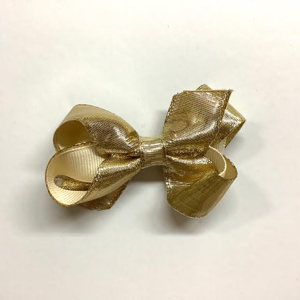 Mini Metallic Gold Bow