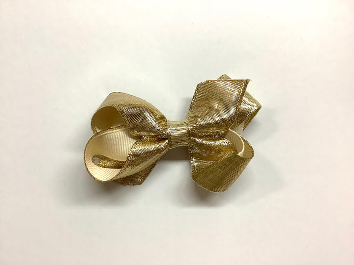 Mini Metallic Gold Bow