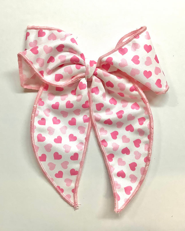 Valentine’s Heart Bow with Tail