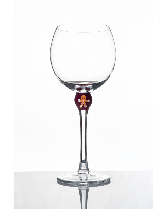The Giving Glass Gingerbread wine glass — Christmas gift, portion donated to charity