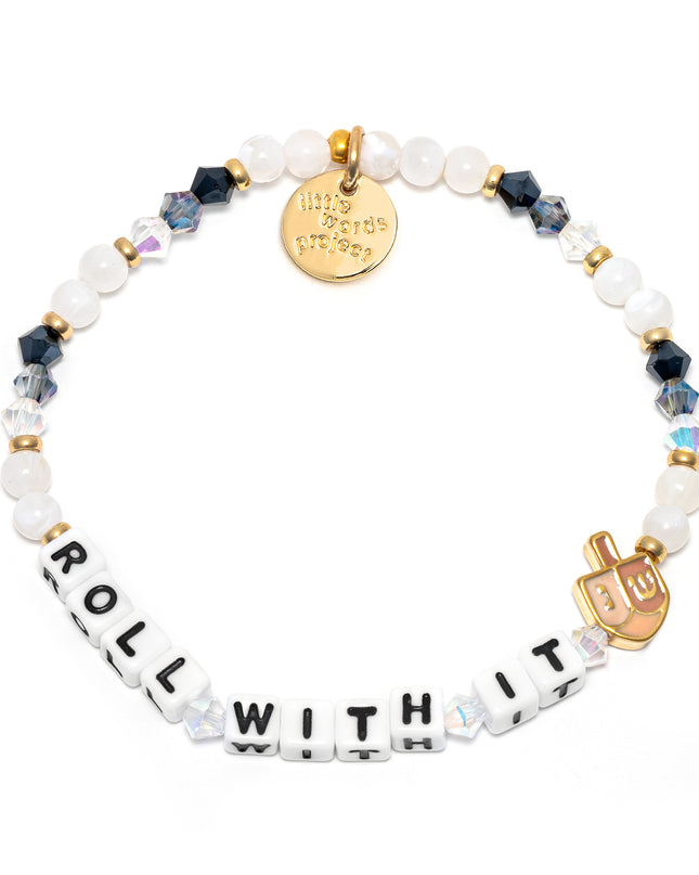 Little Word Project Stretch Bracelet -Roll With It-Dreidel