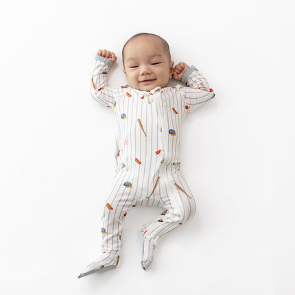 Kyte Baby Zippered Footie in Home Run