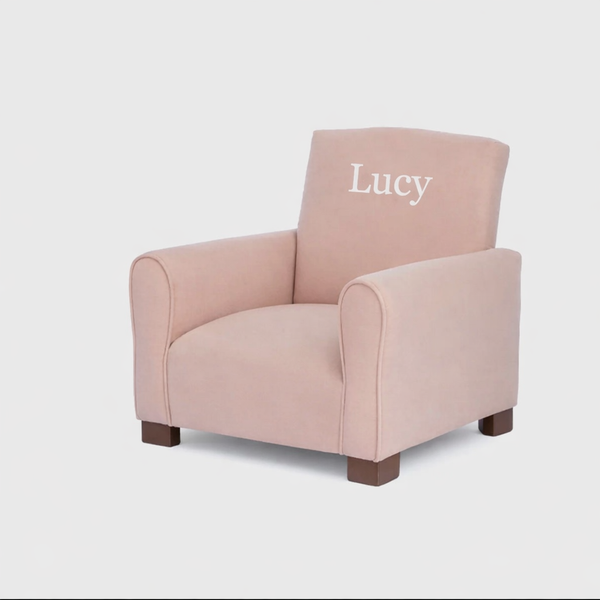 Personalized Kids Suede Armchair – Made in the USA