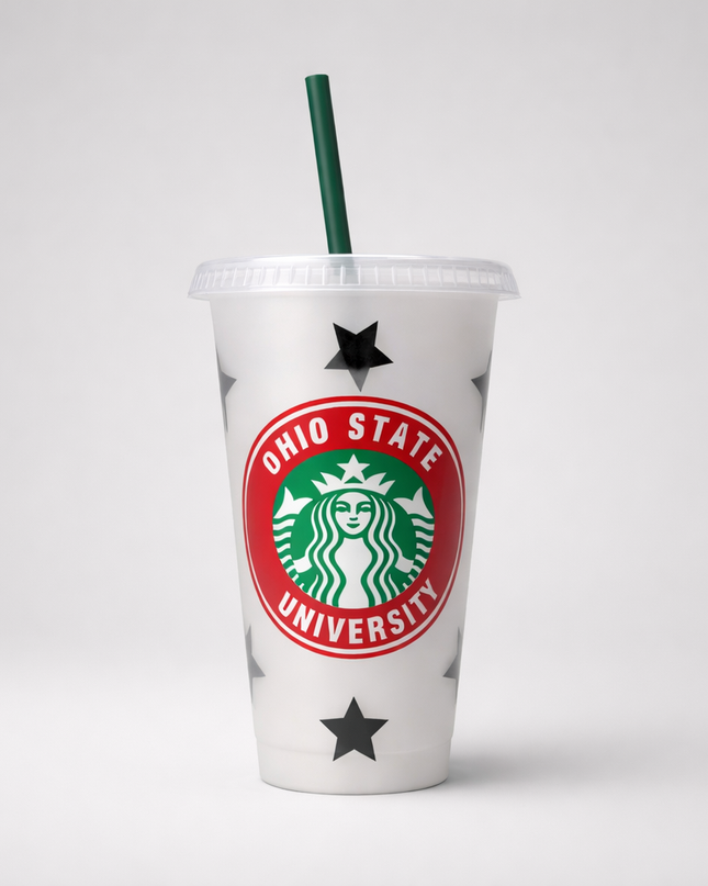 Personalized College Starbucks Cold Cups - 24 oz