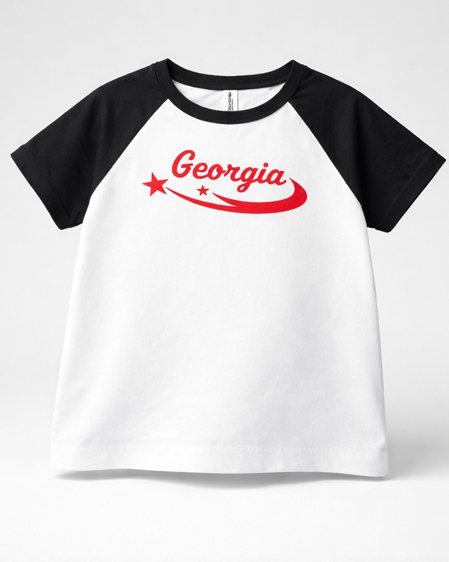 Personalized School Raglan Tee – Custom School Spirit Shirt