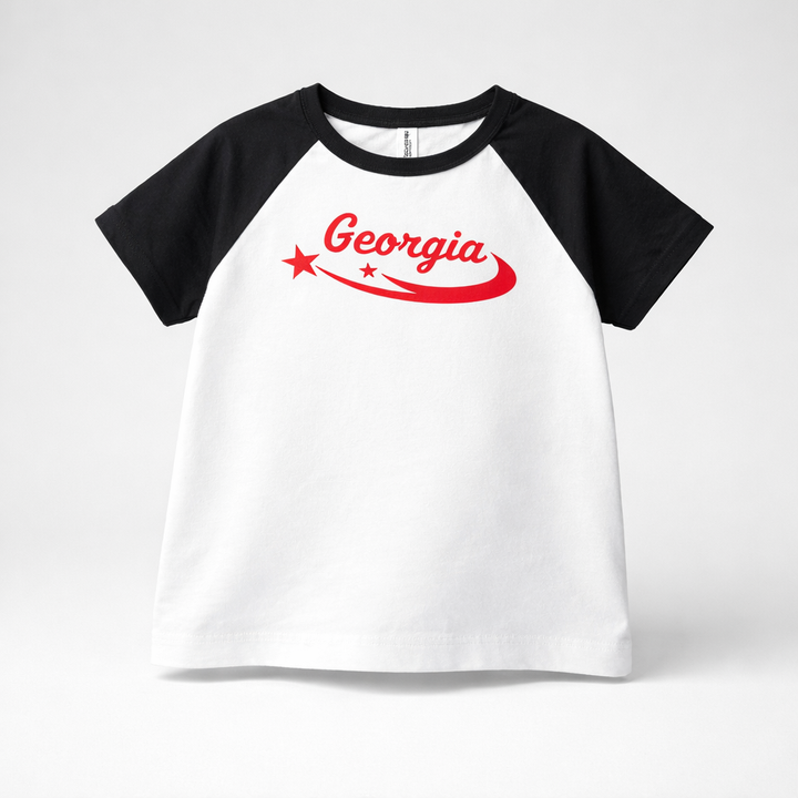 Personalized School Raglan Tee – Custom School Spirit Shirt