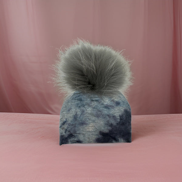 Personalized Cotton Hat with Fur Pom