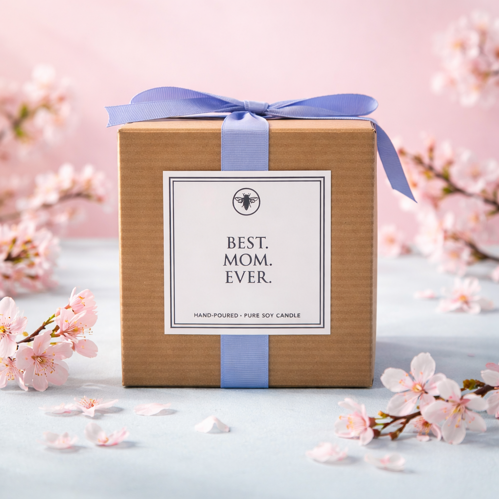 Best Mom Ever Candle - White Flower Citron & Bergamot Candle | Gift for Mom