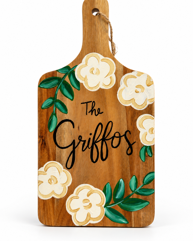 Custom Hand Painted Cutting Board