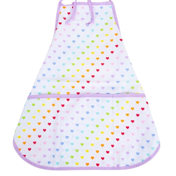 Personalized  Children's Tiny Hearts Apron/Art Smock
