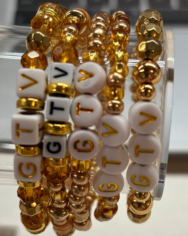 High School Beaded Bracelets