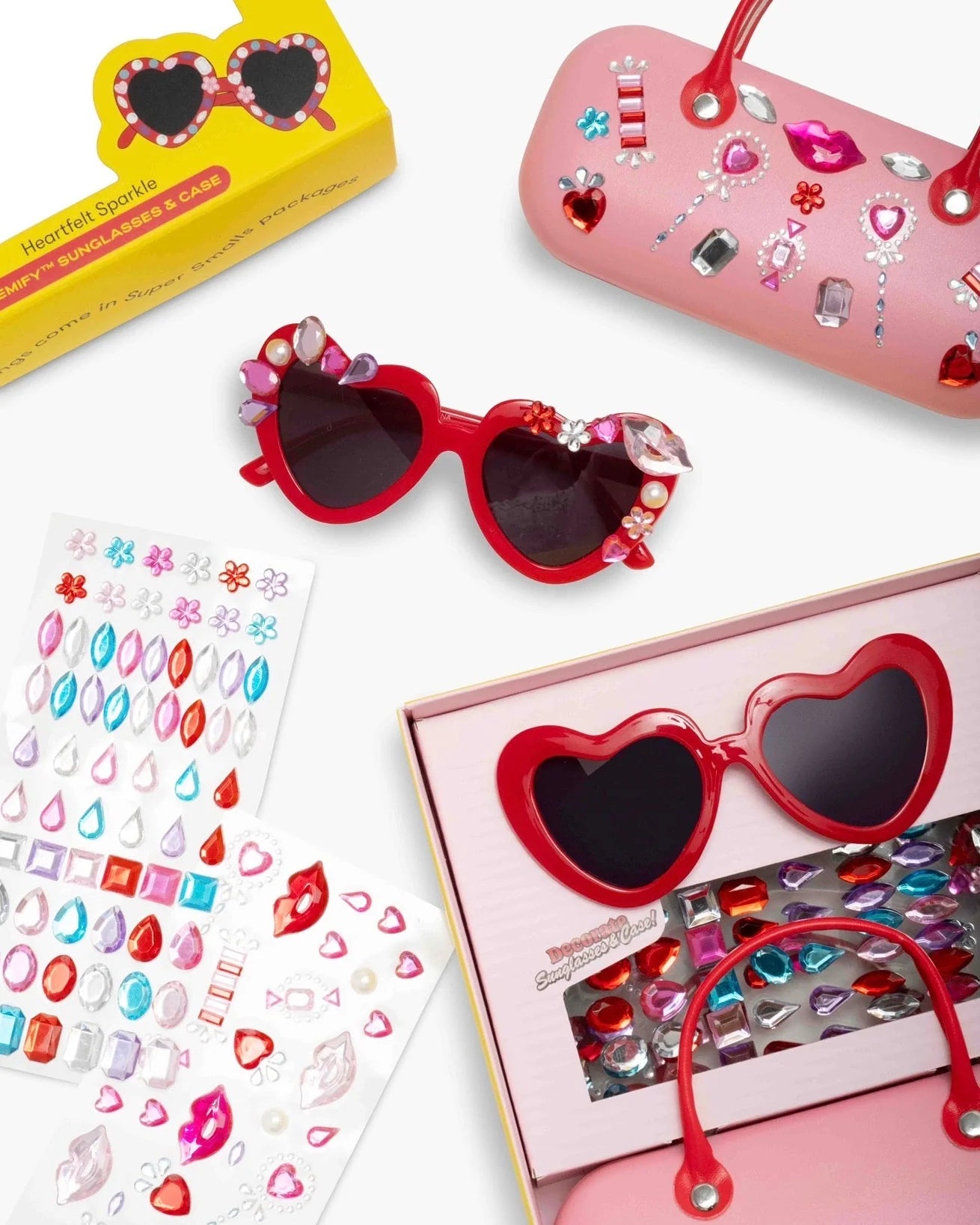 Heartfelt Sparkle Gemify Sunglasses & Case