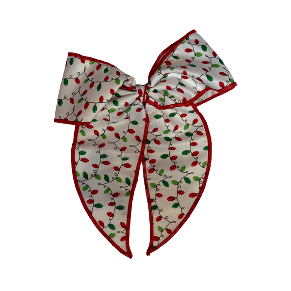 King Holiday Print Hairbow