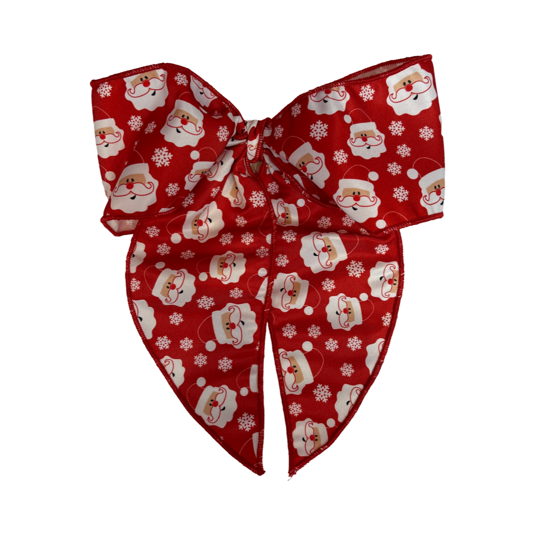 King Holiday Print Hairbow