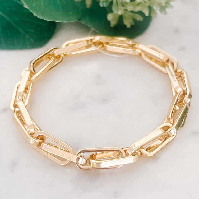 Stretch Chain Link Bracelet